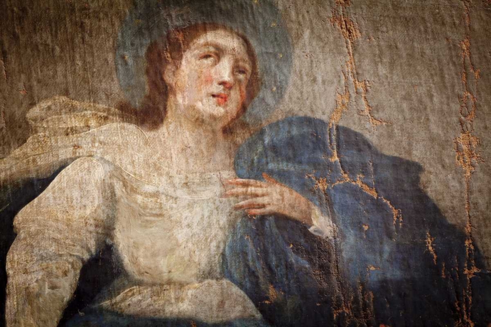 CA, Jolon, Painting of The Assumption